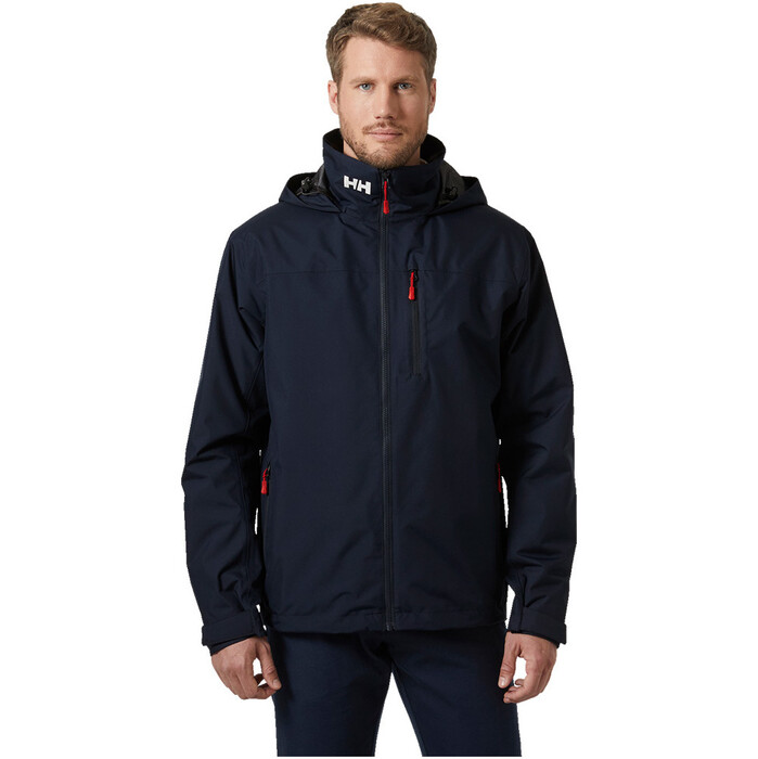 2024 Helly Hansen Mens Crew Hooded Midlayer Sailing Jacket 2.0 34442 - Navy